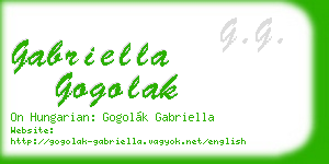 gabriella gogolak business card